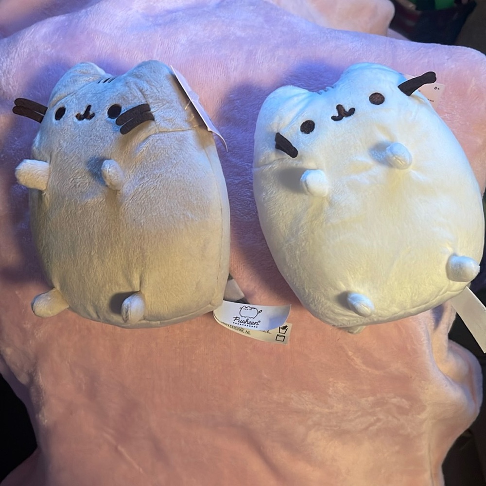 Lot of 2 Pusheen Cat Plushes 4"